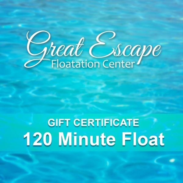 Great Escape Floatation - 120 Minute Float Gift Certificate